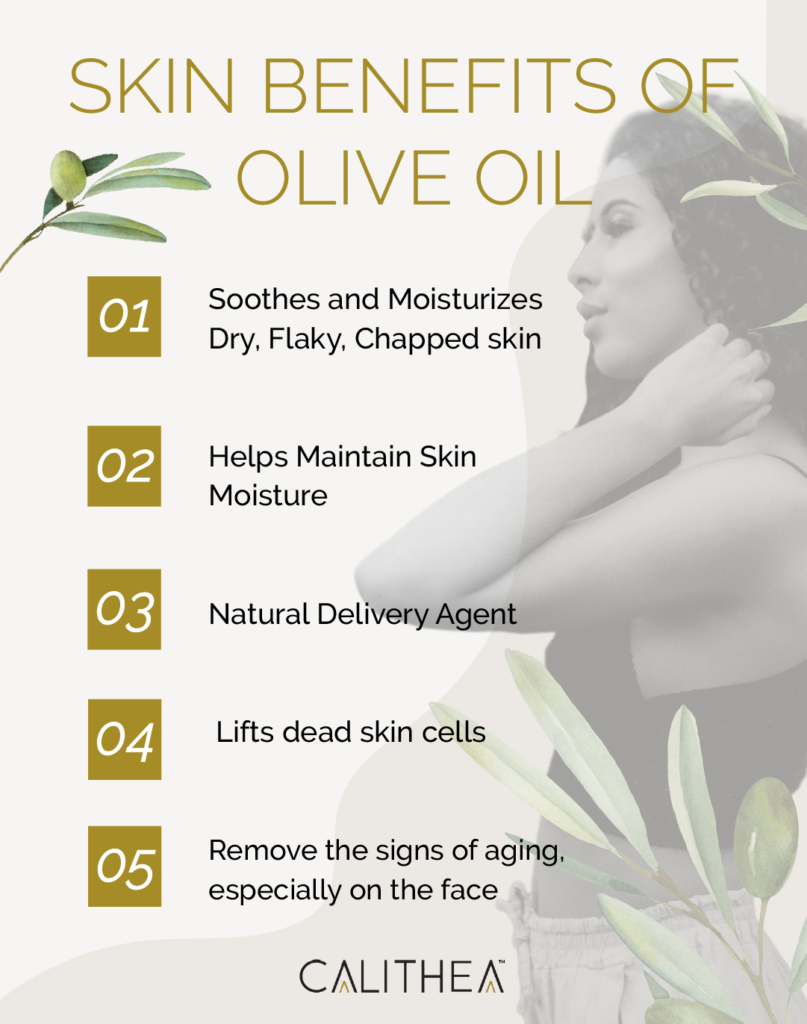 Skin benefits of olive oil calithea goddess